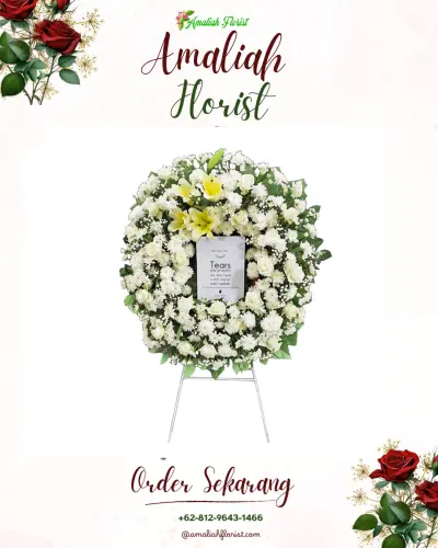 Krans Bunga Duka Cita di Jambidan